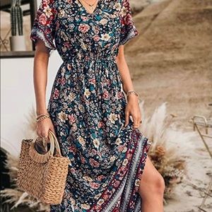Boho style maxi dress